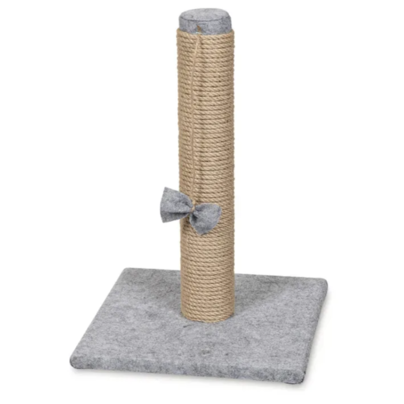 Pet Fun Джут кігтеточка для кошенят 28х28х40 см - сірий Pet Fun Джут кігтеточка для кошенят 28х28х40 см - сірий